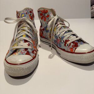 Converse All Star High Tops Flower Power, Size 7/9